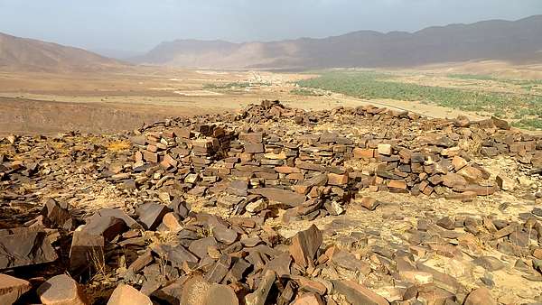 verlassene Dörfer im Drâa-Tal