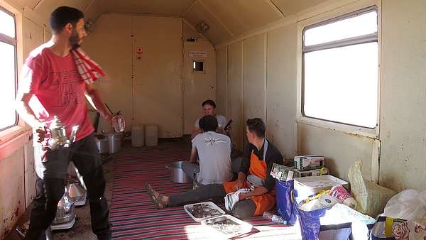 Küche im Train du desert 